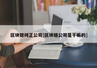 区块链纯正公司[区块链公司是干嘛的]