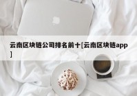 云南区块链公司排名前十[云南区块链app]